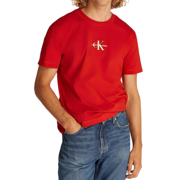 Ανδρικό T-shirt Calvin Klein Monologo Deep Magma J30J325649-XNI