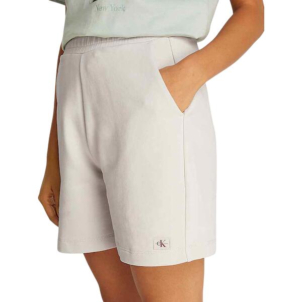 Γυναικείο Σορτς Calvin Klein Woven Label Shorts Chalk J20J225221-ADA