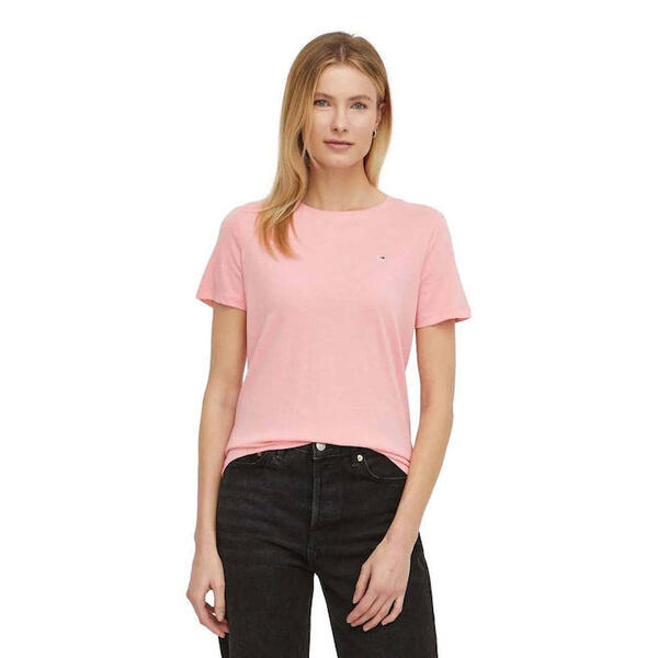 Γυναικείο T-shirt Tommy Jeans C-Neck Precious Pink DW0DW20459-TH3