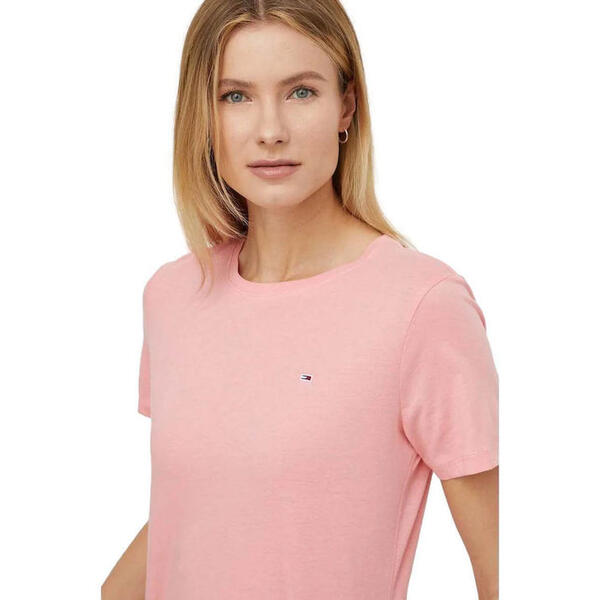 Γυναικείο T-shirt Tommy Jeans C-Neck Precious Pink DW0DW20459-TH3