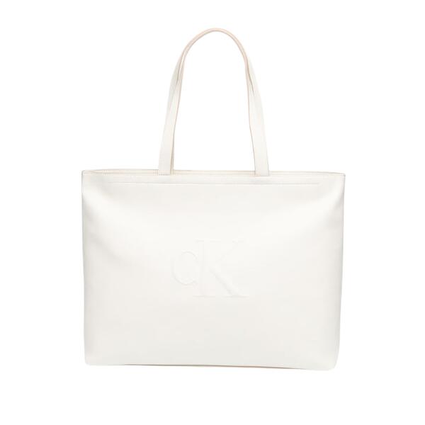Γυναικεία Τσάντα Ώμου Calvin Klein Sculpted Slim Tote34 Lily White LV04K3070G-FUP