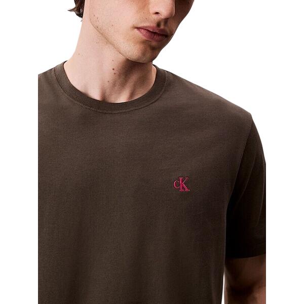 Ανδρικό T-Shirt Calvin Klein Ss Monogram 20S Easy Tee Beluga LV04RC275G-PAR
