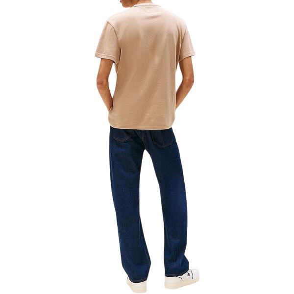 Ανδρικό T-Shirt Tommy Jeans Reg Badge Ext Coastal Taupe Tonal DM0DM20322-0HD