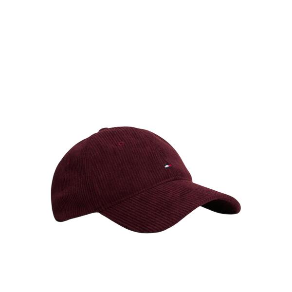 Ανδρικό Καπέλο Tommy Hilfiger Th Flag 6 Panel Cord Cap Deep Burgundy AM0AM13583-XIH