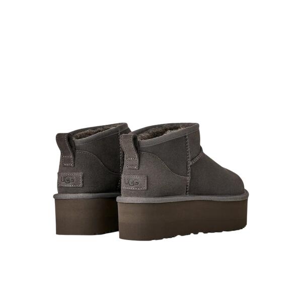 Γυναικεία Μποτάκια Ugg Classic Ultra Mini Platform Charcoal 1135092-CHRC