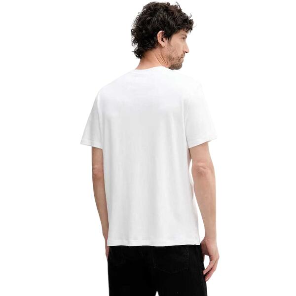 Ανδρικό Τ-Shirt Calvin Klein Ss Supima Chest Emb Crewneck Tee Bright White LV04LB275G-YAF