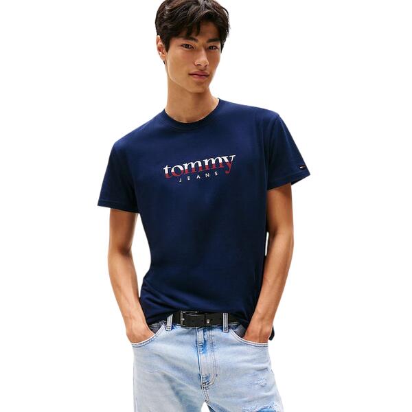 Ανδρικό T-Shirt Tommy Jeans Reg Dna Tee Ext Dark Night Navy DM0DM21978-C1G