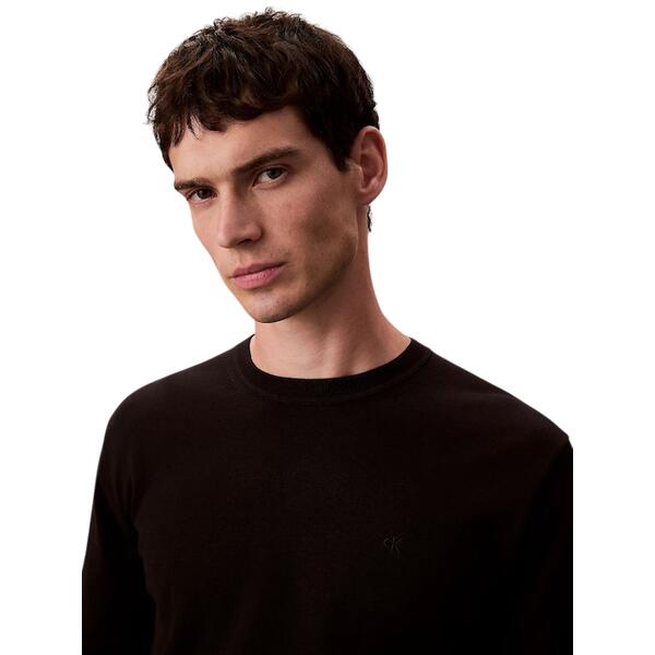 Ανδρικό Πουλόβερ Calvin Klein Ls Supima Cotton Crewnk Black LV040BM343-UB1