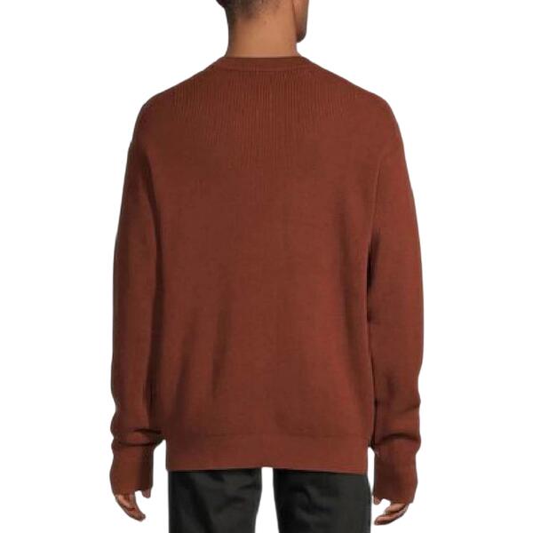 Ανδρικό Πουλόβερ Calvin Klein Ls Ez Cotton Waffle Crwnk Swtr 9 Cherry Mahogany LV04RD313G-XWI