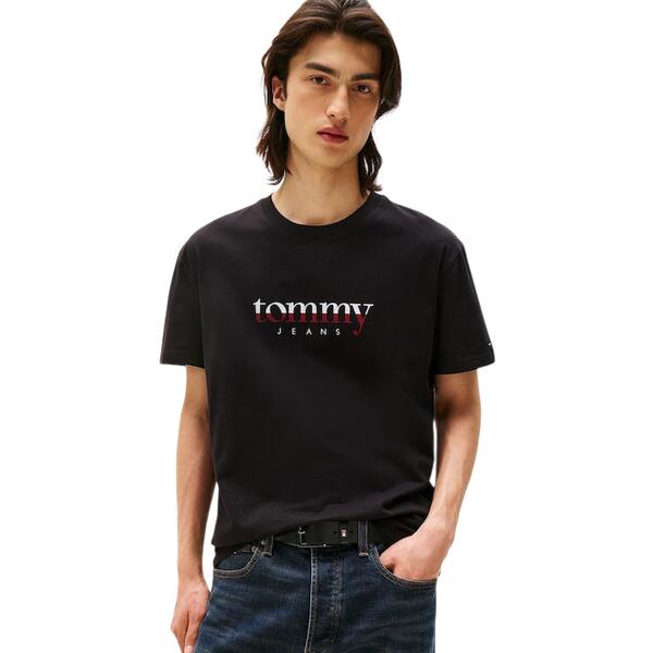 Ανδρικό T-Shirt Tommy Jeans Reg Dna Tee Ext Black DM0DM21978-BDS