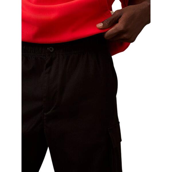 Ανδρικό Παντελόνι Calvin Klein Co Pull On Straight Cargo Pant Black LV040EM616-UB1