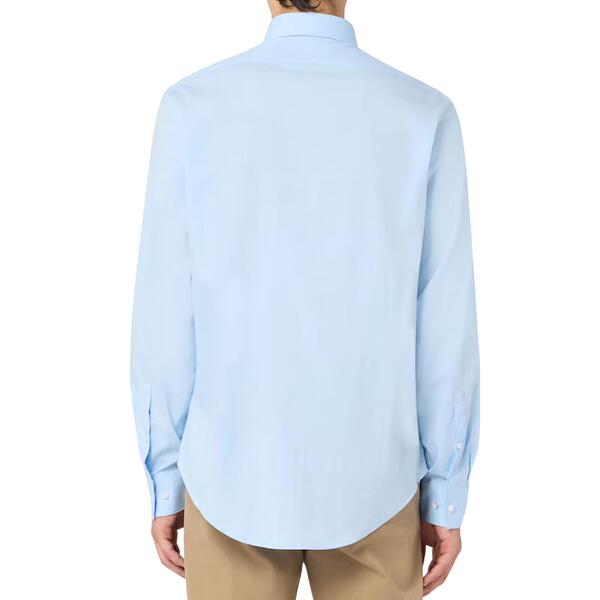 Ανδρικό Πουκάμισο Calvin Klein Reg Esntl Poplin Nos Str Sld Calm Blue LV019EU001-XNU