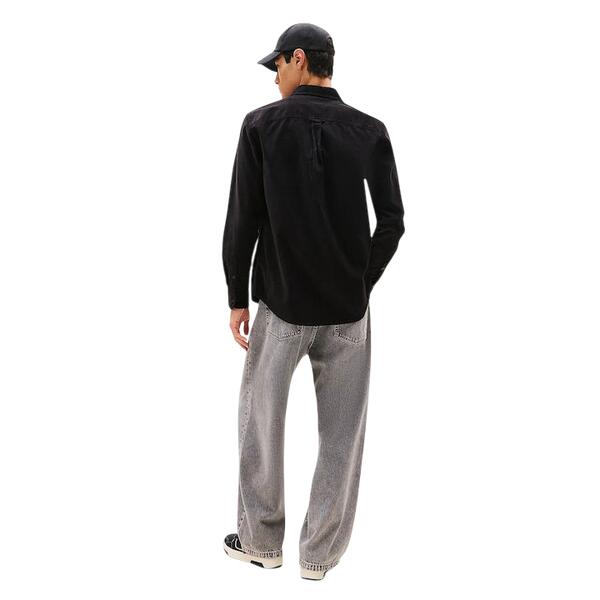 Ανδρικό Πουκάμισο Tommy Jeans Tjm Reg Baby Cord Shirt Ext Black DM0DM22021-BDS