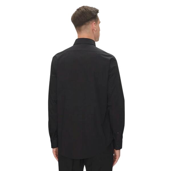 Ανδρικό Πουκάμισο Calvin Klein Reg Esntl Poplin Nos Str Sld Black LV019EU001-XNT