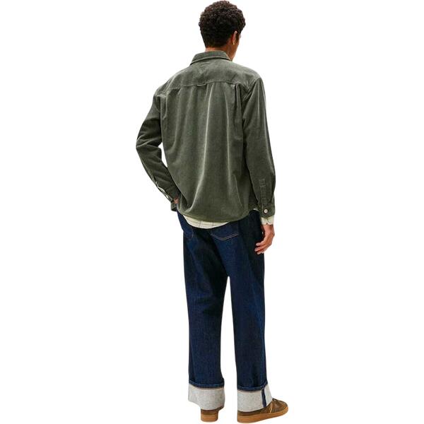 Ανδρικό Πουκάμισο Tommy Jeans TJM Rlx Washed Cord Shirt Ext Pewter Green DM0DM22016-MRH