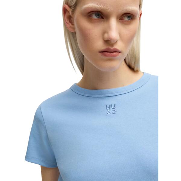 Γυναικείο T-shirt Hugo Damacia 3 Light Pastel Blue 50535491-452