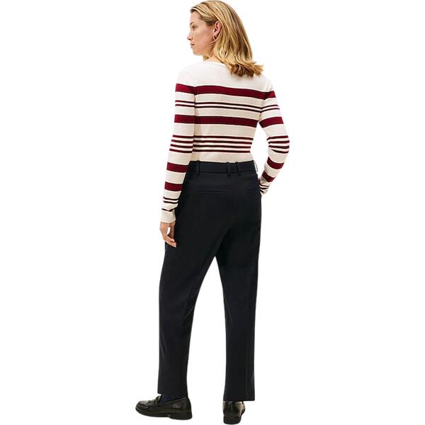 Γυναικείο Παντελόνι Tommy Hilfiger Timeless Wool Slim Strt Pant Dark Night Navy WW0WW48353-C1G