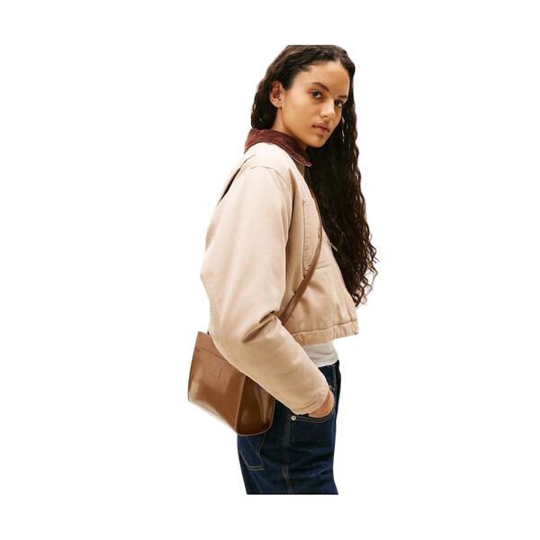 Γυναικεία Τσάντα Χιαστί Tommy Jeans  Must Mini Tote Pecan Nut AW0AW17870-GVP