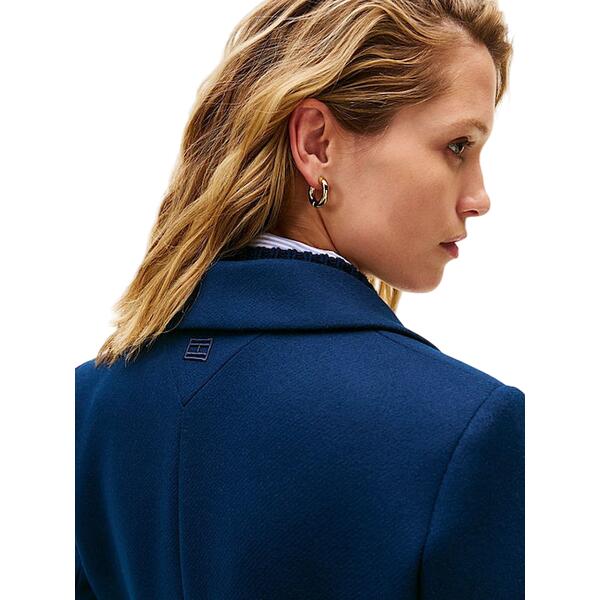 Γυναικείο Παλτό Tommy Hilfiger Classic Sb Wool Reg Coat Dark Night Navy WW0WW46547-C1G