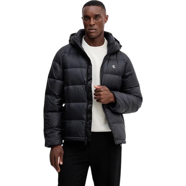 Ανδρικό Μπουφάν Calvin Klein Ls Nyln Zp Off Hd Dw Black LV04RC518G-UB1