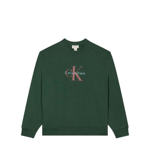 Ανδρικό Φούτερ Calvin Klein Ls Eu 350 Terry Monologo Cn Swtsh Sycamore LV04RD242G-LLG