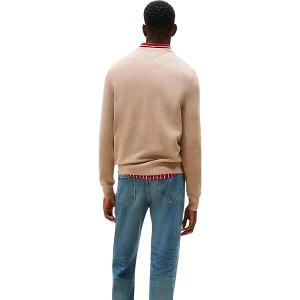 Ανδρικό Πουλόβερ Tommy Hilfiger Essential Structure Crew Neck Coastal Taupe MW0MW36347-AFE