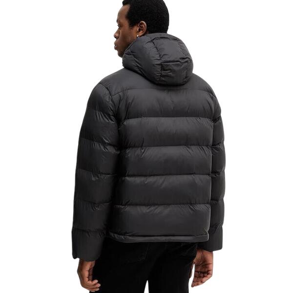 Ανδρικό Μπουφάν Calvin Klein Ls Nylon Monogram Puffer Jkt Black LV04RD528G-UB1