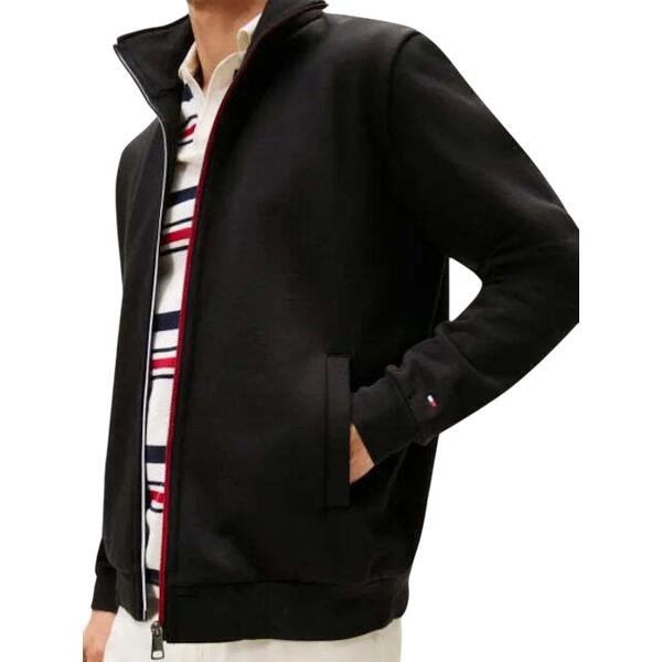 Ανδρική Ζακέτα Tommy Hilfiger Global Stripe Zip Through Black MW0MW40481-BDS