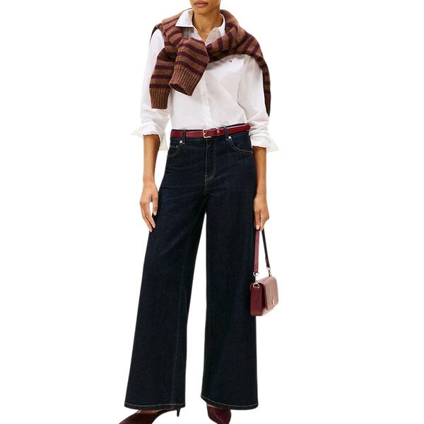 Γυναικείο Πουκάμισο Tommy Hilfiger Ess Poplin Regular Shirt Th Optic White WW0WW47169-YCF