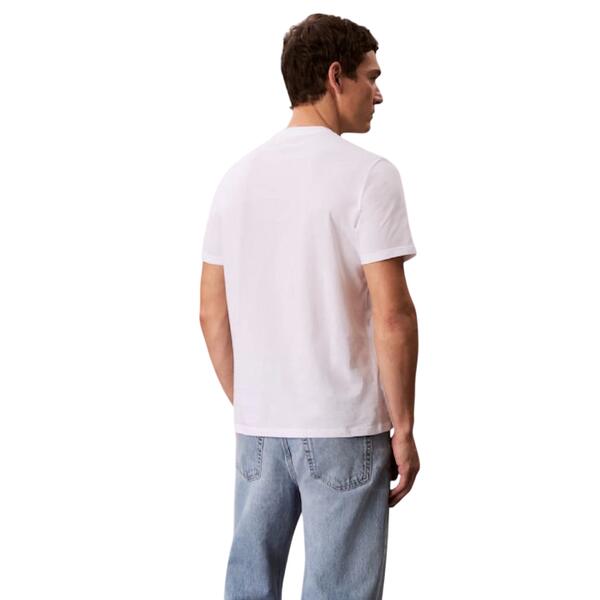 Ανδρικό T-shirt Calvin Klein Ss 30s Eu Ck Bh Logo Graphic Tee Brilliant White LV04RC843G-YAA