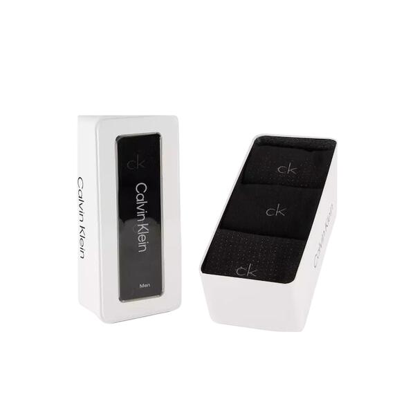 Ανδρικές Κάλτσες Calvin Klein Sock 3P Giftbox Dropneedle Grid Black 701235981-001