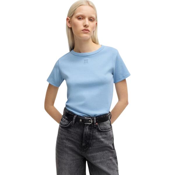 Γυναικείο T-shirt Hugo Damacia 3 Light Pastel Blue 50535491-452