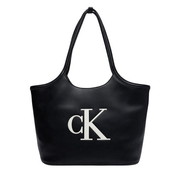 Γυναικεία Τσάντα Calvin Klein Bold Ck Shopper Black/White LV04F3562G-3L2