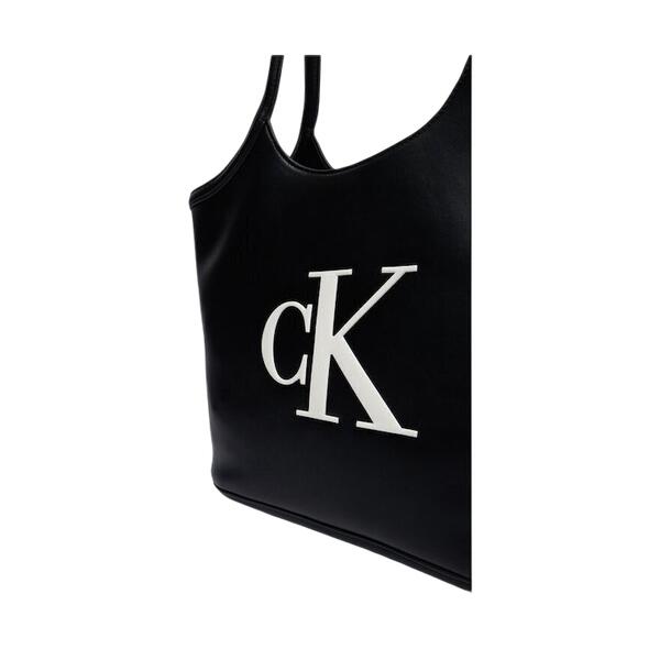 Γυναικεία Τσάντα Calvin Klein Bold Ck Shopper Black/White LV04F3562G-3L2