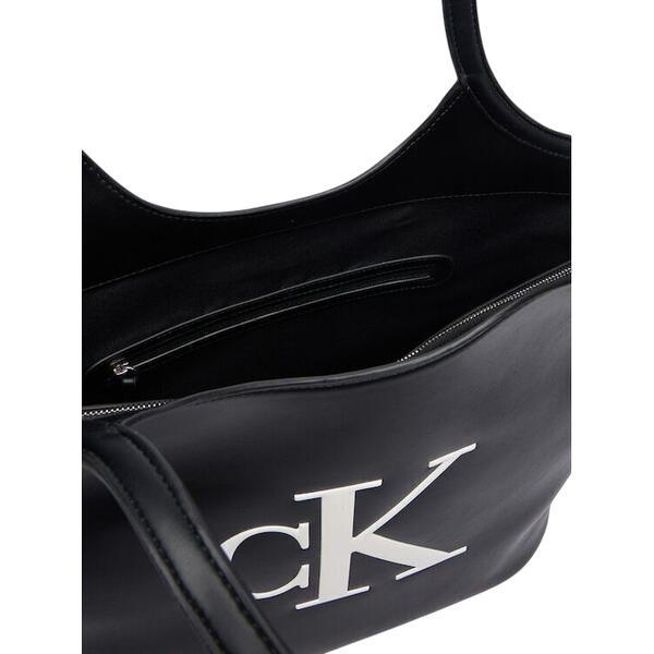 Γυναικεία Τσάντα Calvin Klein Bold Ck Shopper Black/White LV04F3562G-3L2