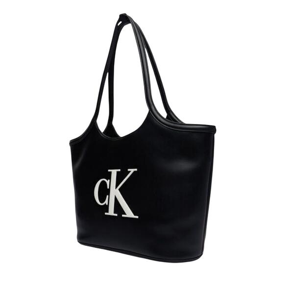 Γυναικεία Τσάντα Calvin Klein Bold Ck Shopper Black/White LV04F3562G-3L2
