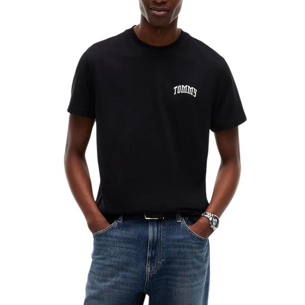 Ανδρικό T-shirt Tommy Jeans Tjm Slim Tommy Tee Ext Black DM0DM23558-BDS