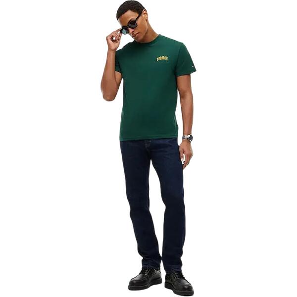 Ανδρικό T-shirt Tommy Jeans Tjm Slim Tommy Tee Ext Velvet Green DM0DM23558-MBM