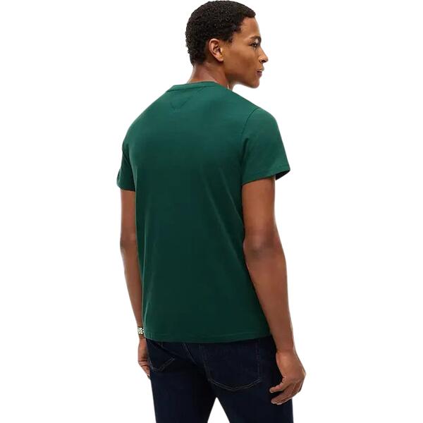 Ανδρικό T-shirt Tommy Jeans Tjm Slim Tommy Tee Ext Velvet Green DM0DM23558-MBM