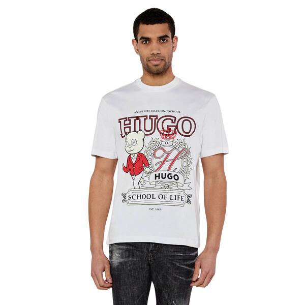 Ανδρικό T-shirt Hugo Daporoni White 50538254-100