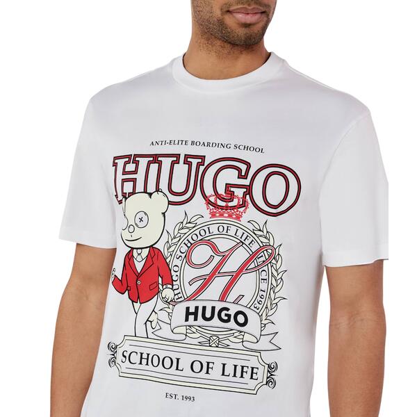 Ανδρικό T-shirt Hugo Daporoni White 50538254-100