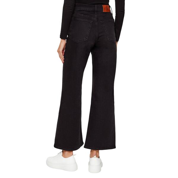 Γυναικείο Jean Calvin Klein Ultra High Wide Leg True Black LV047D907G-VLIRG
