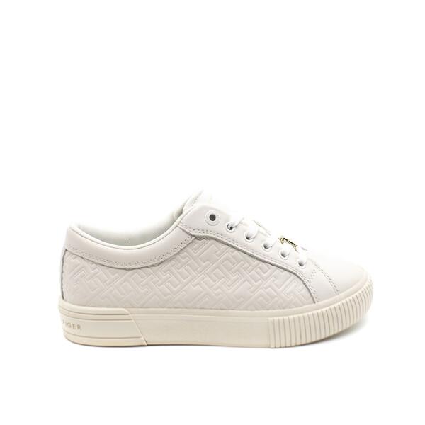 Γυναικεία Sneakers Tommy Hilfiger Th Moogram Leather Ecru FW0FW06858-YBL Γυναικεία Sneakers Tommy Hilfiger Th Moogram Leather Ecru FW0FW06858-YBL