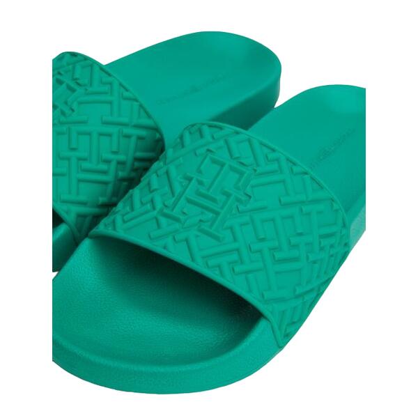 Γυναικείες Παντόφλες Tommy Hilfiger Th Monogram Pool Slide Olympic Green FW0FW06987-L4B
