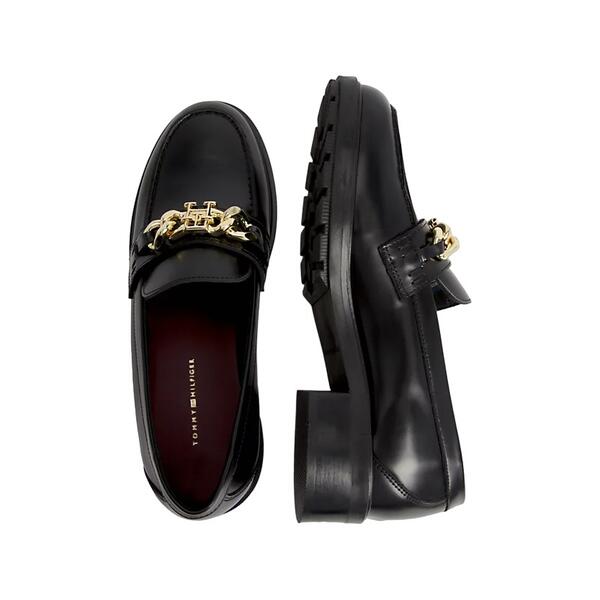 Γυναικείο Υπόδημα Tommy Hilfiger Th Chain Loafer Black FW0FW07517-BDS Γυναικείο Υπόδημα Tommy Hilfiger Th Chain Loafer Black FW0FW07517-BDS