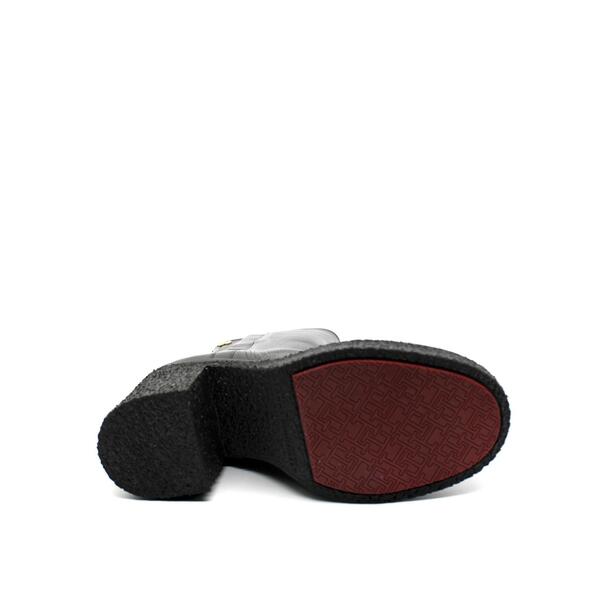 Γυναικεία Μποτάκια Tommy Hilfiger Plateau Crepe Look Boot Black FW0FW07535-BDS