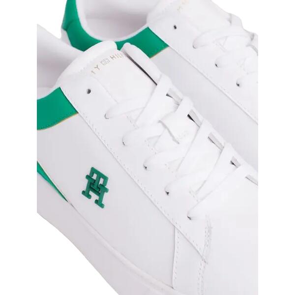 Γυναικεία Sneakers Tommy Hilfiger Th Platform Court Sneaker White Olympic Green FW0FW07910-0K4 Γυναικεία Sneakers Tommy Hilfiger Th Platform Court Sneaker White Olympic Green FW0FW07910-0K4