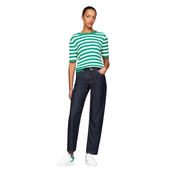 Γυναικεία Sneakers Tommy Hilfiger Th Platform Court Sneaker White Olympic Green FW0FW07910-0K4