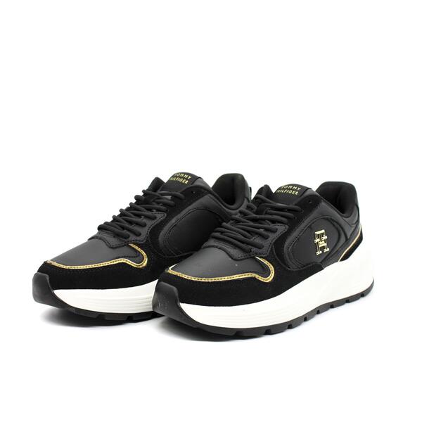 Γυναικεία Sneakers Tommy Hilfiger Chunky Fashion Runner Black FW0FW08129-BDS