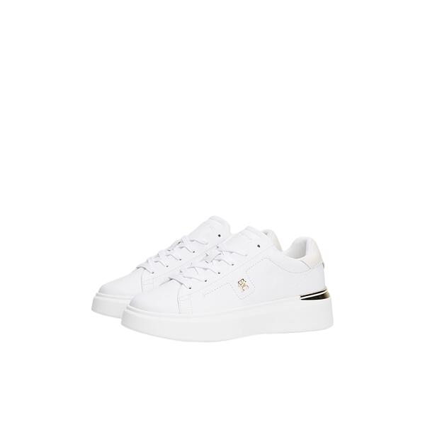 Γυναικεία Sneakers Tommy Hilfiger Th Fashion Coyrt Sneaker White FW0FW08631-YBS